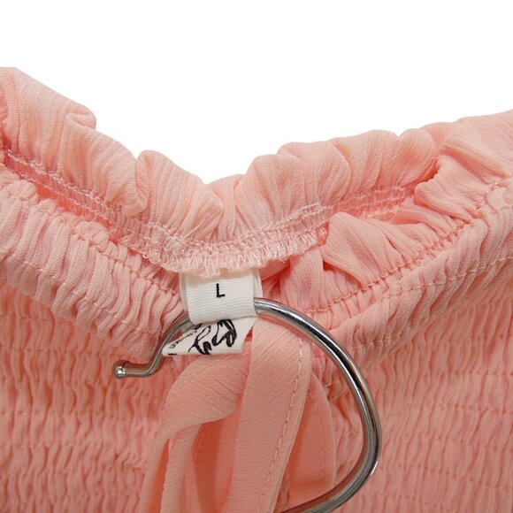 Balletcore Soft Pink Puff Sleeve Dress Coquette Fairycore Cottagecore Size L - Picture 7 of 12